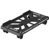Mujiluxe Supporto per PC, supporto per CPU mobile, accessori per computer, con quattro ruote per casa, giocatore, ufficio (Nero)
