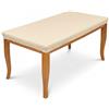 Generico Copritavolo Rettangolare Elastico Antimacchia - Tovaglia Moderna Aderente in Tessuto Bielastico, Made in Italy (Beige, Estensibile da 90x180 a 100x200 cm)