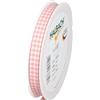 Halbach Seidenbänder Nastro regalo di alta qualità Vichy a quadri (rosa pallido) | larghezza 10 mm lunghezza 25 m | nastro a quadri made in Germany | nastro a quadri in diversi colori