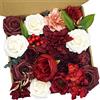 Fouriding Fiori Artificiali di Rosso Champagne Rose Finte per Bouquet Centrotavola, Composizioni per San Valentino, Festa Della Mamma,Torta di Compleanno, Decorazione per la Casa