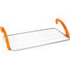Casabriko 44912 Stendibiancheria da Balcone, Inox e Resina, Arancio, 105x55x4.5 cm, arancio/inox