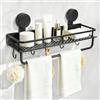 Bofanze Mensola Alluminio con Ventosa Mensola Doccia Senza Foratura Portaoggetti Ventosa Porta Bagnoschiuma da Doccia Ventosas Porta Bagnoschiuma da Doccia per Bagno per Sapone Bagnoschiuma Shampoo