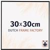 Dutch Frame Factory - Cornice 30x30 cm - Nero Lucente - Cornice per foto in Plastica con vetro plastico Antiriflesso - Cornice portafoto 30x30 cm - Easy