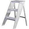 ZUOWENYG Scala pieghevole a 3 gradini in acrilico per adulti Sgabello leggero portatile a 3 livelli con 3 ripiani per cucina, ufficio, biblioteca