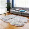 Altlue Tappeto Pecora Vera Pelle Di Pecora Di Pelliccia Peloso Grande Tappeti Lana Per Soggiorno (Size : 6p(150 * 200cm))