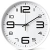 Vexnaro Orologio da Parete Silenzioso, Moderno Movimento al Quarzo Senza Ticchettio, Facile da Leggere, Funzionamento a Batteria, per Cucina, Soggiorno, Camera da Letto, Ufficio 30 cm (Bianco)