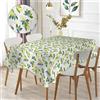 Generic Tovaglia rettangolare stampata impermeabile, stampa ad alta definizione, elegante e resistente，Omaggio 2 Pezzi Pinze Ferma Tovaglia (140_x_180_cm, Limone Giallo)