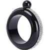 Tiardey Bracciale Bangle Flask, Flacone Braccialetto Portatile in Acciaio Inossidabile Liscio da 3,5 Once per Idee Regalo per attività all'Aperto per Feste - Strass Neri