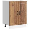 vidaXL Lucca - Mobiletto da cucina regolabile in legno vecchio ingegnerizzato - 60 x 46 x 81,5 cm