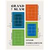 XENITE Casa Poster Decorativo Poster Minimalisti del Grande Slam di Tennis, Dipinto su Tela, Australian US Open, Palla Sportiva per Soggiorno Moderno, Arredamento per La Casa(N,50x70cm)