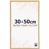 Dutch Frame Factory - Cornice 30x50 cm - Faggio Chiaro - Cornice per foto in Plastica con vetro plastico Antiriflesso - Cornice portafoto 30x50 cm - Angers