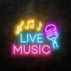 Xusdamyj Segno del DJ delle luci dello studio al neon dell'insegna di musica dal vivo, studio di registrazione della decorazione
