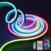 LUXONIC Striscia LED Neon RGBIC 3M, Impermeabile, 5V USB Flessibile Silicone Luci LED per Casa, Bar, Festa
