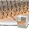 ECD Germany Catena Luminosa a 800 Micro LED 24 m Bianco Extra Caldo 8 Funzioni Alimentazione a Corrente IP44 Impermeabile per Interni Esterni Luci Decorazione Natalizie Grappolo per Albero di Natale