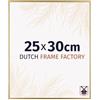 Dutch Frame Factory - Cornice 25x30 cm - Oro - Cornice per foto in Plastica con vetro plastico Antiriflesso - Cornice portafoto 25x30 cm - Easy