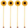 HOLIDYOYO Calamite per Tende Decorative a Forma di Girasole per di Miglioramento Casa e Camera da Set di 4 Accessori per Tende da Interno Magnetico Resistenti