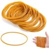 Dreamil 50 elastici in gomma naturale, durevoli e resistenti agli strappi, buona elasticità, riutilizzabili, essenziali per casa, ufficio, scuola (giallo scuro/60 x 3 mm)