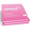 INNOX® - Foglietti adesivi elettrostatici, per tutte le superfici, sticky notes magnetiche e innovative, senza colla, per visualizzare le idee, rosa, 10 x 10 cm, 300 fogli