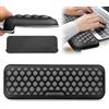 YNNHUDEEP Poggiapolsi a forma di L con tastiera in memory foam, poggiapolsi ergonomico da scrivania per ufficio, home office e gaming, design segmentato (nero, 1)