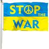 FSFLAG Ucraina Bandiera-I Stand with Ukraine 3x5 Feet Bandiera Nazionale Stop Guerra-Pace per l'Ucraina