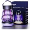 Bseical Lampada Antizanzare Elettrica, Antizanzare Elettrico Portatile, Impermeabile IPX4 Zanzariera Elettrica, Trappola per Zanzare UV per per Insetticida Zanzare per Casa Giardino Interno Esterno Cucina