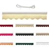 Generico Mantovana di ricambio per tenda da patio, striscia in tela per tenda da sole, mantovana anteriore di ricambio impermeabile per tettoia da esterno per giardino terrazza(Beige,280cm)