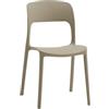 ZANINI DESIGN Sedia SIROLO, set da 2 sedie, colore beige (Beige)