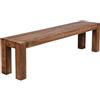 WOHNLING Panca Mumbai 160x35x45 cm Legno Massello di Sheesham Naturale