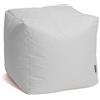 Avalon - Pouf Poggiapiedi CUBO Jive, Puff Poggiapiedi Divano quadrato, Pouffe Imbottito in Tessuto Tecnico Resistente e Antistrappo, Comodo e Impermeabile, Made in Italy (45cm-Bianco)