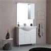 Kiamami Valentina - Mobile Bagno A Terra 85 Cm Quercia Bianco Effetto Legno | Rimini