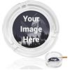 NAWVNMI Posacenere In Vetro Personalizzato, Posacenere Portatile Per Ufficio, Sala Da Pranzo, Può Essere Personalizzato Con La Tua Foto. Regalo Da Uomo Personalizzato Con Logo Per Papà, Marito, Sposo, 3,3X1