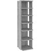 Generico Scarpiera Grigio Sonoma 27,5x27x102 cm in Legno Multistrato,Forniture domestiche,Immagazzinamento e organizzazione,Abbigliamento e sistemazione negli armadi,Scarpiere e organizer per scarpe-815974