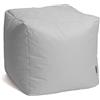 Avalon - Pouf Poggiapiedi CUBO Jive, Puff Poggiapiedi Divano quadrato, Pouffe Imbottito in Tessuto Tecnico Resistente e Antistrappo, Comodo e Impermeabile, Made in Italy (45cm-Grigio)