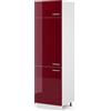 Vicco Armadio frigorifero R-Line, Rosso lucido, 60 cm | 3 Ante · ✓ Vano per frigorifero · Piedini regolabili in altezza · 1 Ripiano · ✓ Liberamente combinabile