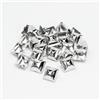 Heart Rock Borchie per Tessuti a Piramide in Ferro Set 25 Pezzi, Senza Nichel ⌀ 0,8 cm, Borchie per Pelle, Denim, Ecopelle in Stile Punk, Metal, Rock - Made in Italy