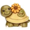 THUN, Tartaruga Betta con Calendula in Ceramica Decorata a Mano, Versione Gra...