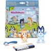 CRAYOLA Washimals Bluey - Set attività con 2 Cuccioli da Colorare, 3 Pennarel...