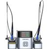 AiXun T420D 200W Dual Channel Smart Saldatore Kit 2 in 1 Saldatore Elettrico con 2x T225 Manici e 6 x Saldatura K-Tips (C030, C080, C150)