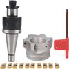 ChengyuWei Portapinze NT30 FMB27 Fresa per scanalature BAP400R-80-27-6 Inserti APMT1604 (NT30-FMB27+disco lama 80+grana lama 1604APMT (10)