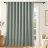 Deconovo Tenda Oscurante per Interni con Occhielli, 1 Pannello 300x220 cm, Tenda Termica Isolante per Camera da Letto e Soggiorno, Drappeggio Morbido ed Elegante, Verde Eucalipto