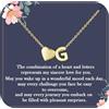 Aretas Collana con cuore in oro e lettere per donne ragazze A-Z con ciondolo a forma di cuore, collana personalizzata in oro, collana con cuore, gioiello, regalo, Rame