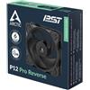 ARCTIC Ventole ARCTIC P12 Pro Reverse Blade PWM 120mm Nero Kit Da 3
