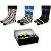 CERDÁ LIFE'S LITTLE MOMENTS Pack 3 Calzini Batman Cotton-Licenza Ufficiale DC Comics Cotton Socks 3 Pack-Licenza Ufficiale, Multicolor, Uomo, 40-46