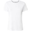 Pinko T-Shirt a Manica Corta Bianca da Donna con Ricamo Logo Love Birds Monogram S.