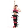Generico Vestito Latino Americano Bambina 2 Pezzi, Top con Frange e Pantaloni da Ballo Latino, Costume Elegante da Pratica e Gara, Abiti Latino Americano Bambina Ideali per Lezioni