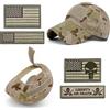 Masktide Cappello da baseball militare tattico da uomo mimetico con bandiera americana teschio ricamo patch per caccia donne patriottico, Camo-deserto-lg, Taglia unica
