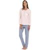 LINCLALOR Pigiama donna puro cotone art. 74031-52, Rosa