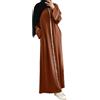 Generisch Abbigliamento da preghiera per donne caftano da donna lunghi arabi musulmani abiti da donna halloween abbigliamento islamico a maniche lunghe arabi mediorientale vestito ramadan costume