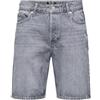 ONLY & SONS Onsedge MG 2042 Azg DNM Shorts Pantaloncini di Jeans, Denim Grigio Medio, L Uomo