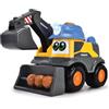 Dickie Toys ABC - Escavatore Danny Digger (25 cm) per bambini dai 2 anni in su, veicolo motorizzato Volvo da cantiere con braccio mobile per escavatore, funzione giocattolo, luce e suono